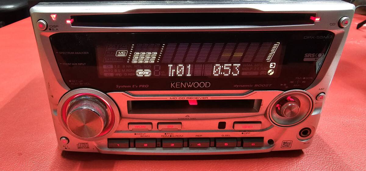 KENWOOD DPX-55MD CD MD панель 2DIN Kenwood Car Audio 12V AUX