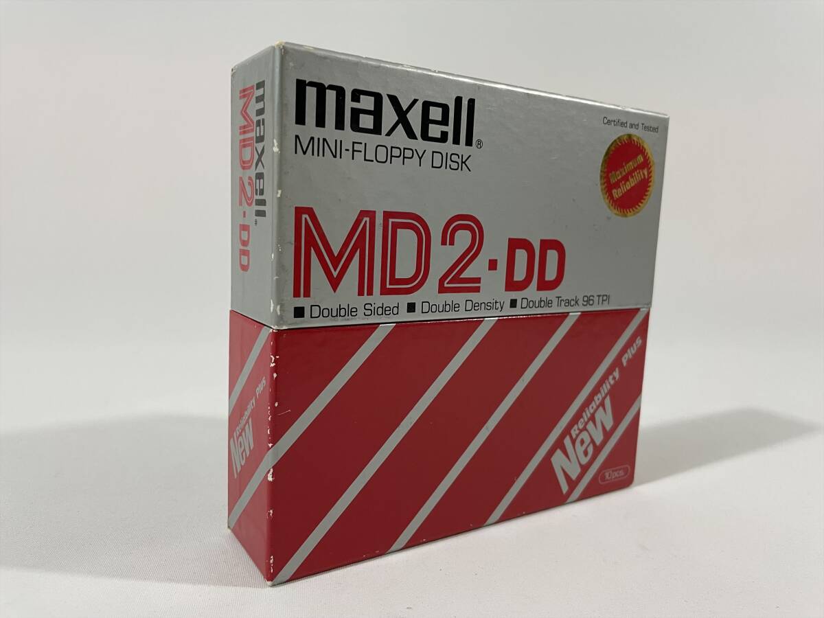 ◆ maxell マクセル MINI-FLOPPY DISK MD2-DD 5インチ フロッピーディスク 5枚 ケース付 ◆_画像5