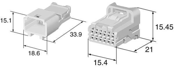 送料無料有 住友電装 025型NH 0.64mmカプラー コネクター 12極 配線端子付_画像3