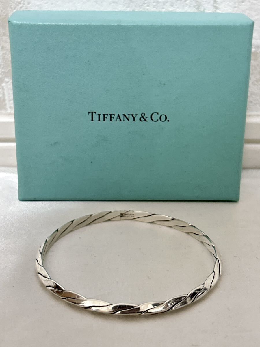 Tiffany&Co. ティファニー バングル スクリュー SV925 シルバー ブレスレット アクセサリー_画像1