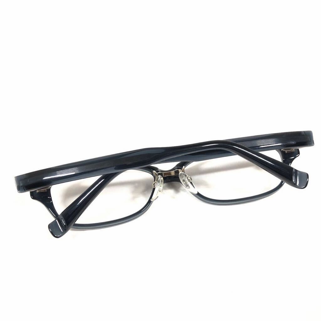 【フォーナインズ】本物 999.9 伊達眼鏡 NP-18 黒グレー サングラス メガネ めがね フレーム メンズ レディース 日本製 ケース付 送料520円_画像5