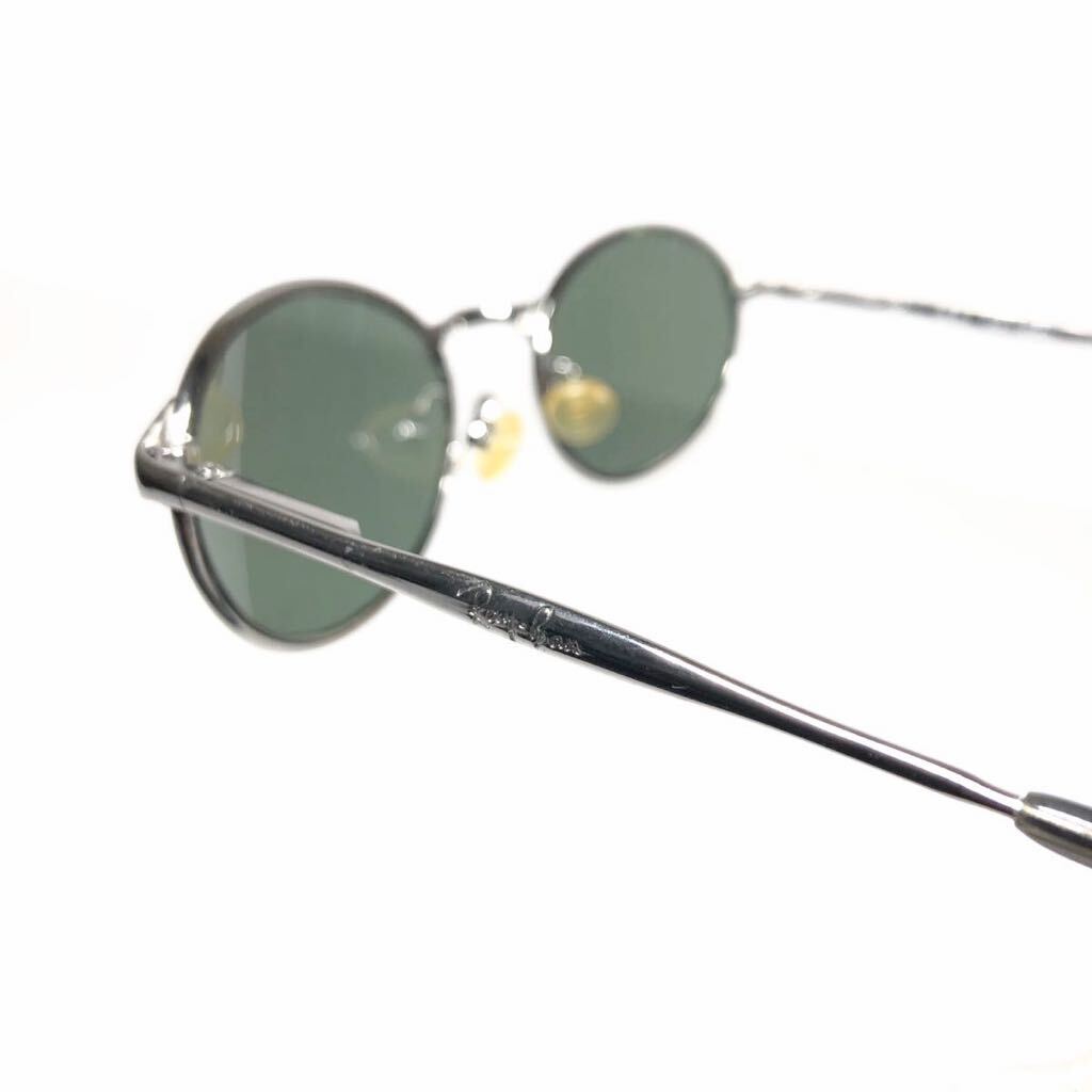 【レイバン】本物 Ray-Ban サングラス B&L ボシュロム ロゴテンプル W2839 シルバー色系×カーキ色 メンズ レディース ケース付 送料520円_画像2