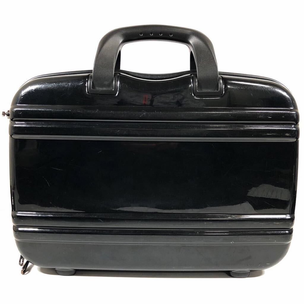 [ Zero Halliburton ] genuine article ZERO HALLIBURTON business bag black Logo metal fittings attache case trance case for man men's 