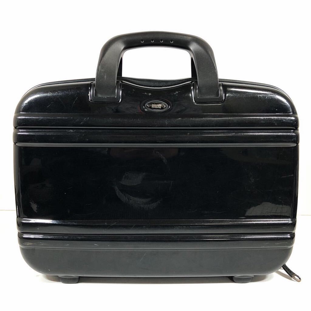 [ Zero Halliburton ] genuine article ZERO HALLIBURTON business bag black Logo metal fittings attache case trance case for man men's 