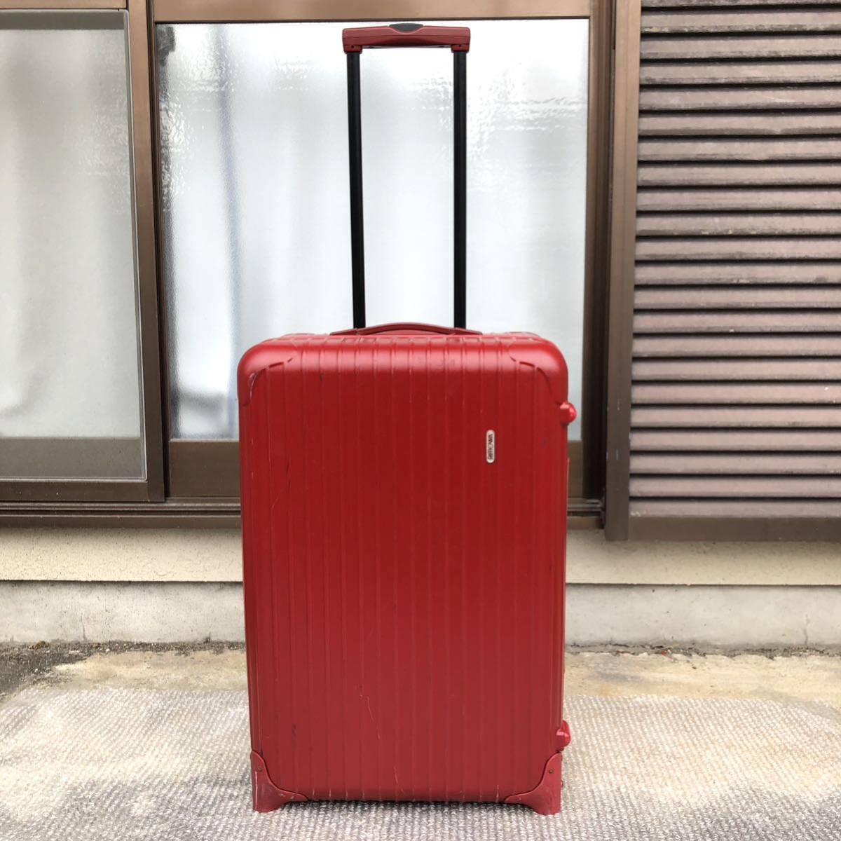 [Rimowa] Real Rimowa Suitcase Suftsa Salsa Salsa Salsa 2 -wheeled TSA Lock 63L Carry Case 855 63 Сумка для путешествий с красной дорожкой.