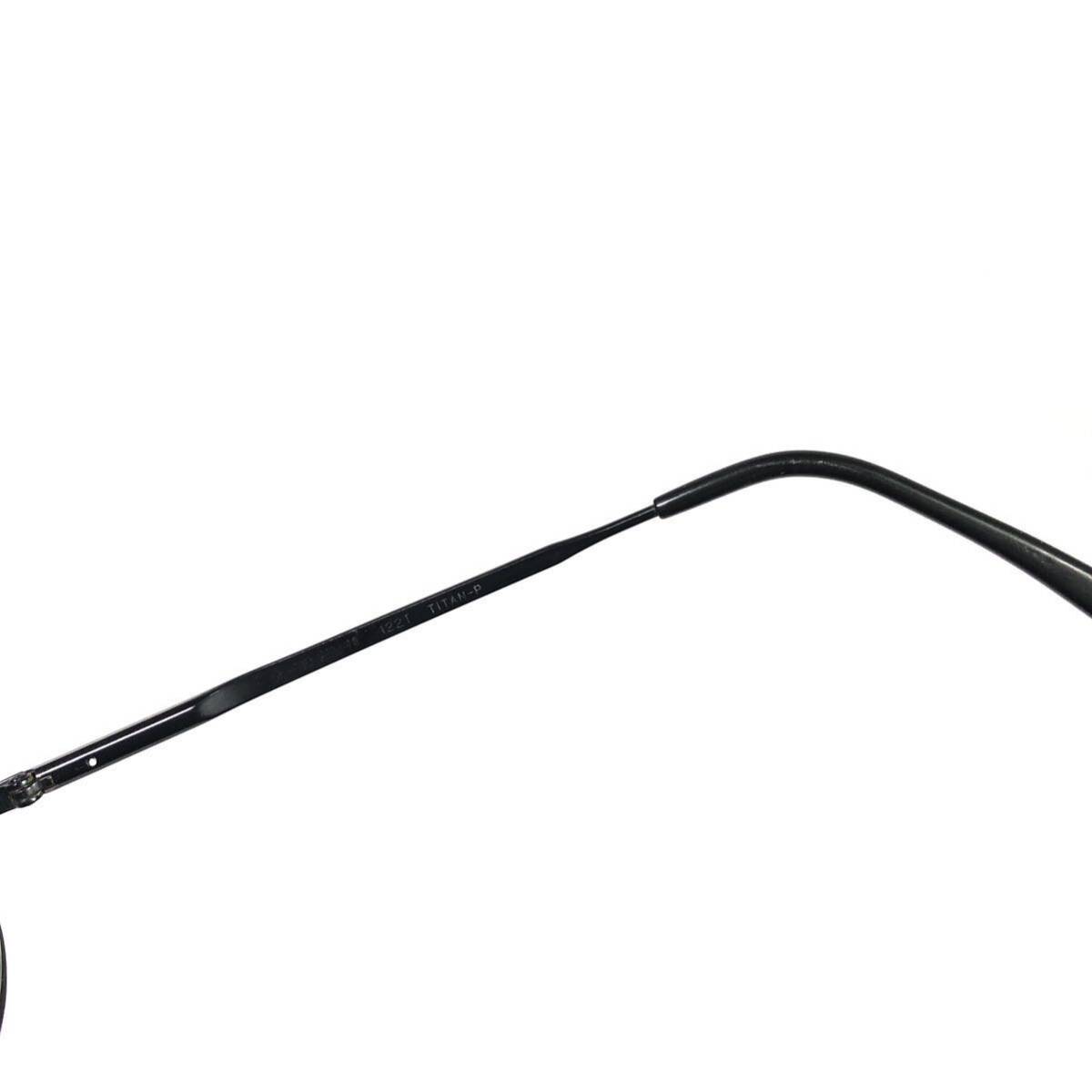 【ジョルジオアルマーニ】本物 GIORGIO ARMANI 眼鏡 ロゴテンプル チタン 122T 度入り サングラス めがね メンズ レディース 送料520円_画像8
