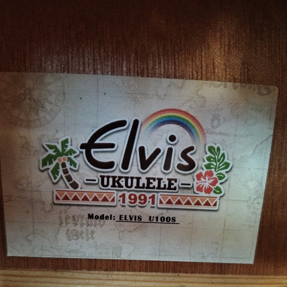 514 Elvis ウクレレ 1991 ／ ELVIS U100S／ ソフトケース 付属 60303-11_画像2