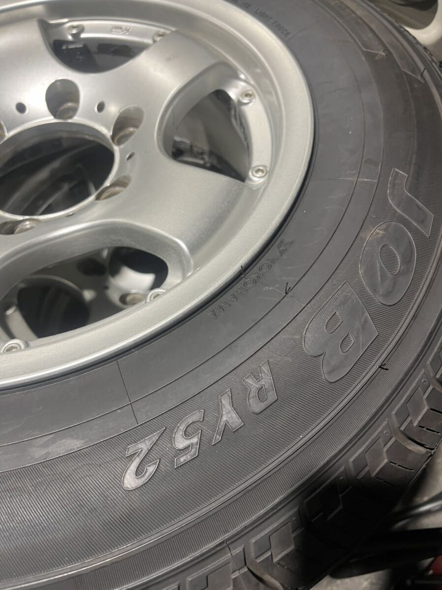 ハイエース　バリ山　ほぼ未使用　タイヤホイール4本セット　195/80R 15 15×6.5J タイヤセット _画像6