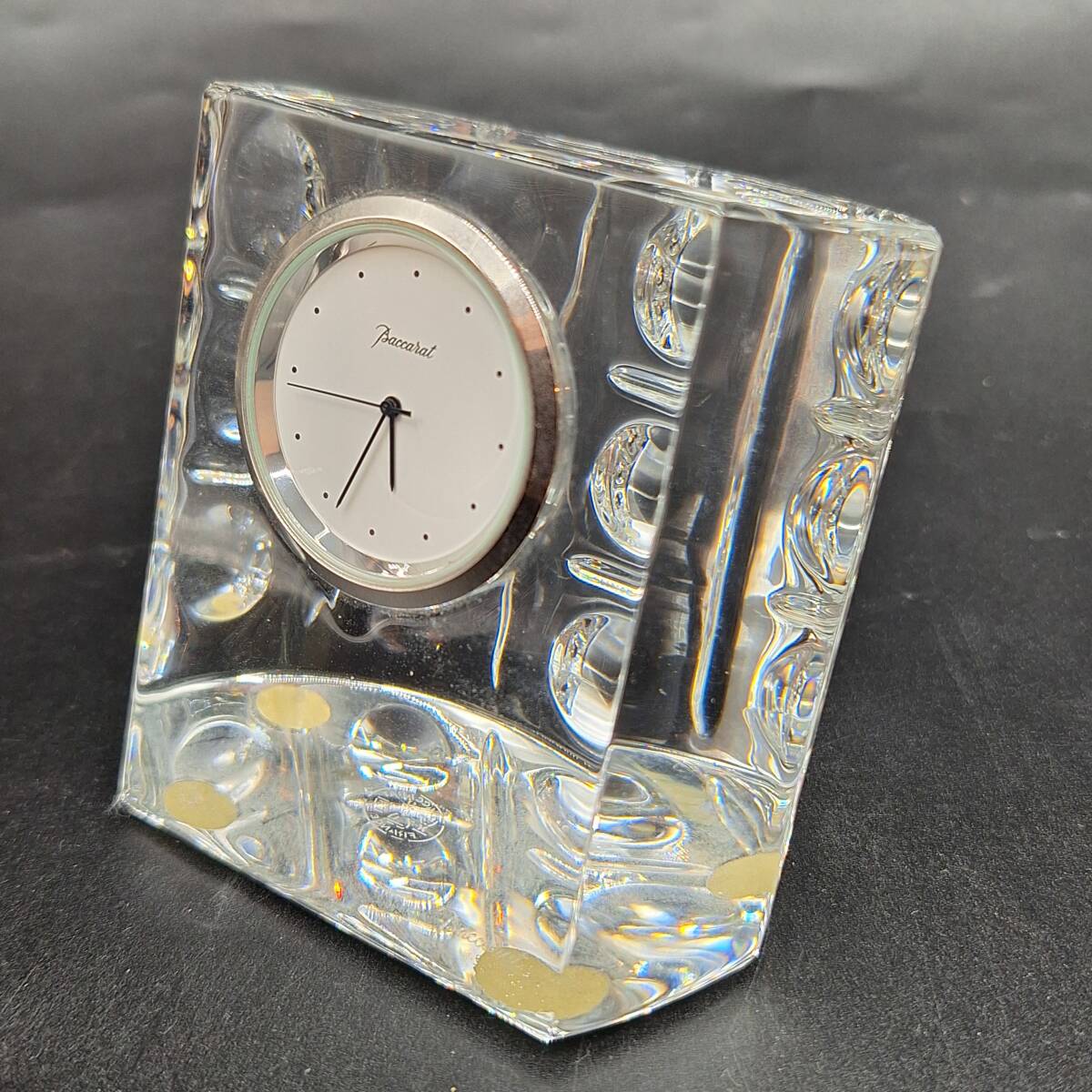 置時計 バカラ BACCARAT クリスタル 置き時計 ガラス製 クリスタルガラス インテリア 【4231-2】の画像2