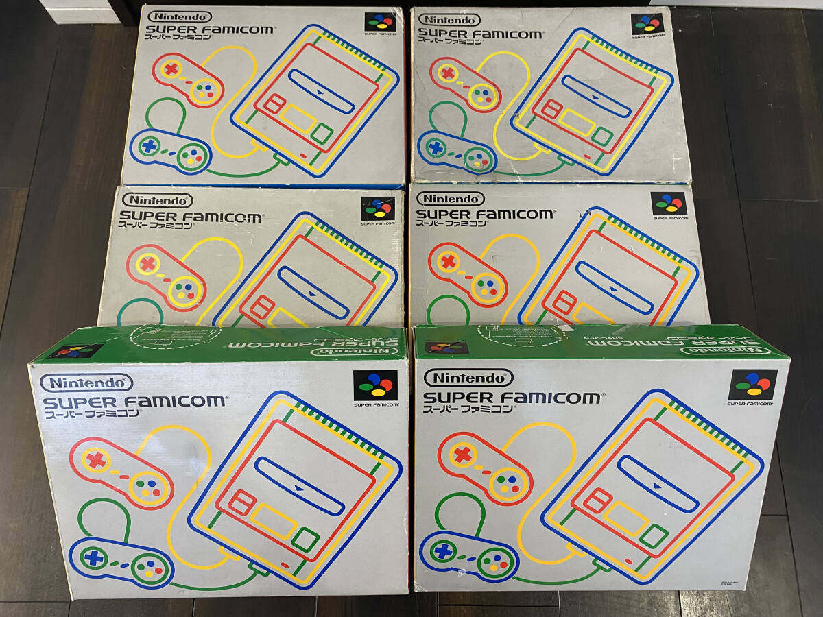 1 jpy ~[ large amount summarize 6 piece set ]SFC Super Famicom box instructions nintendo Nintendo valuable rare 