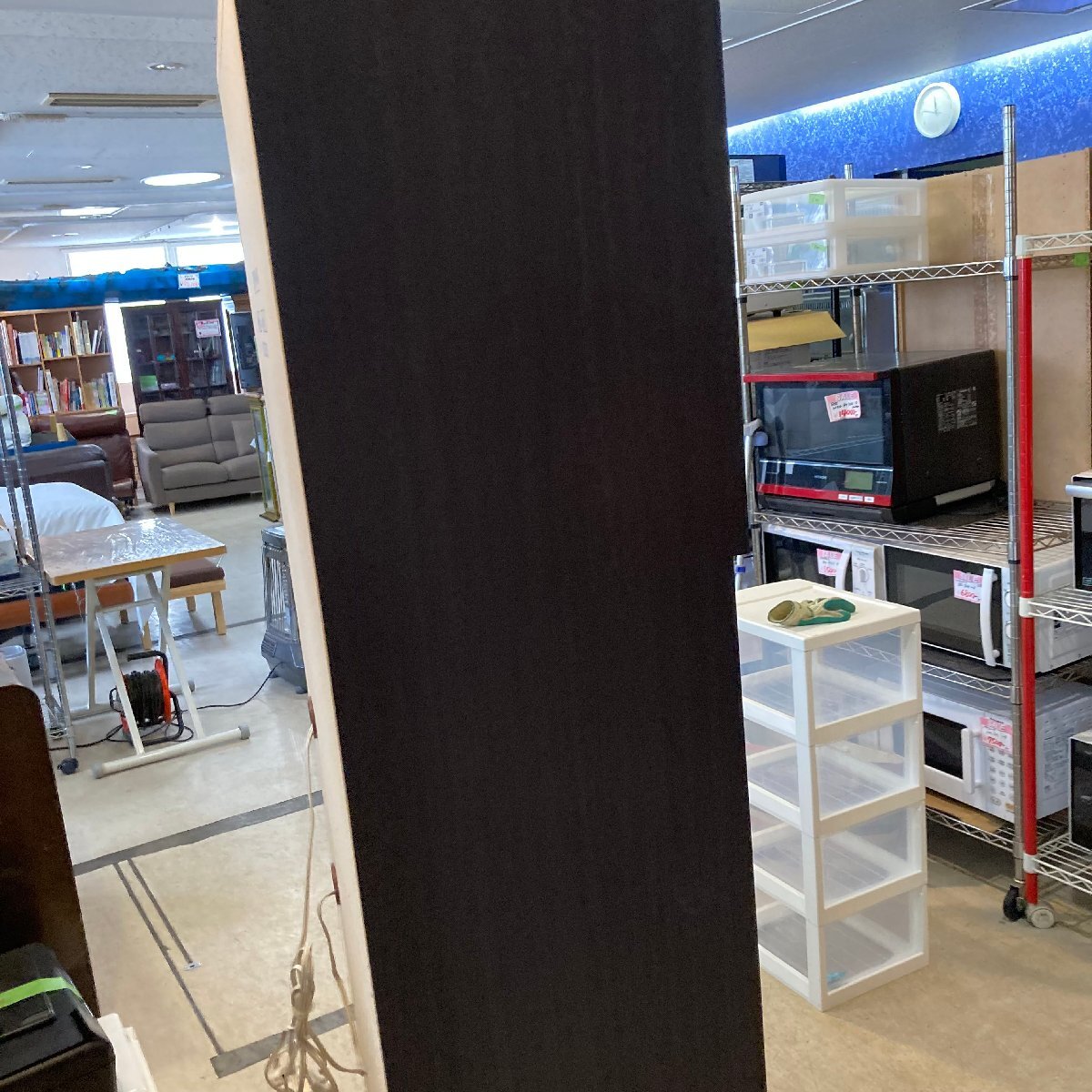 札幌市内送料無料●ニトリ●食器棚つき レンジボード コパン ダークブラウン 幅60cmの画像7
