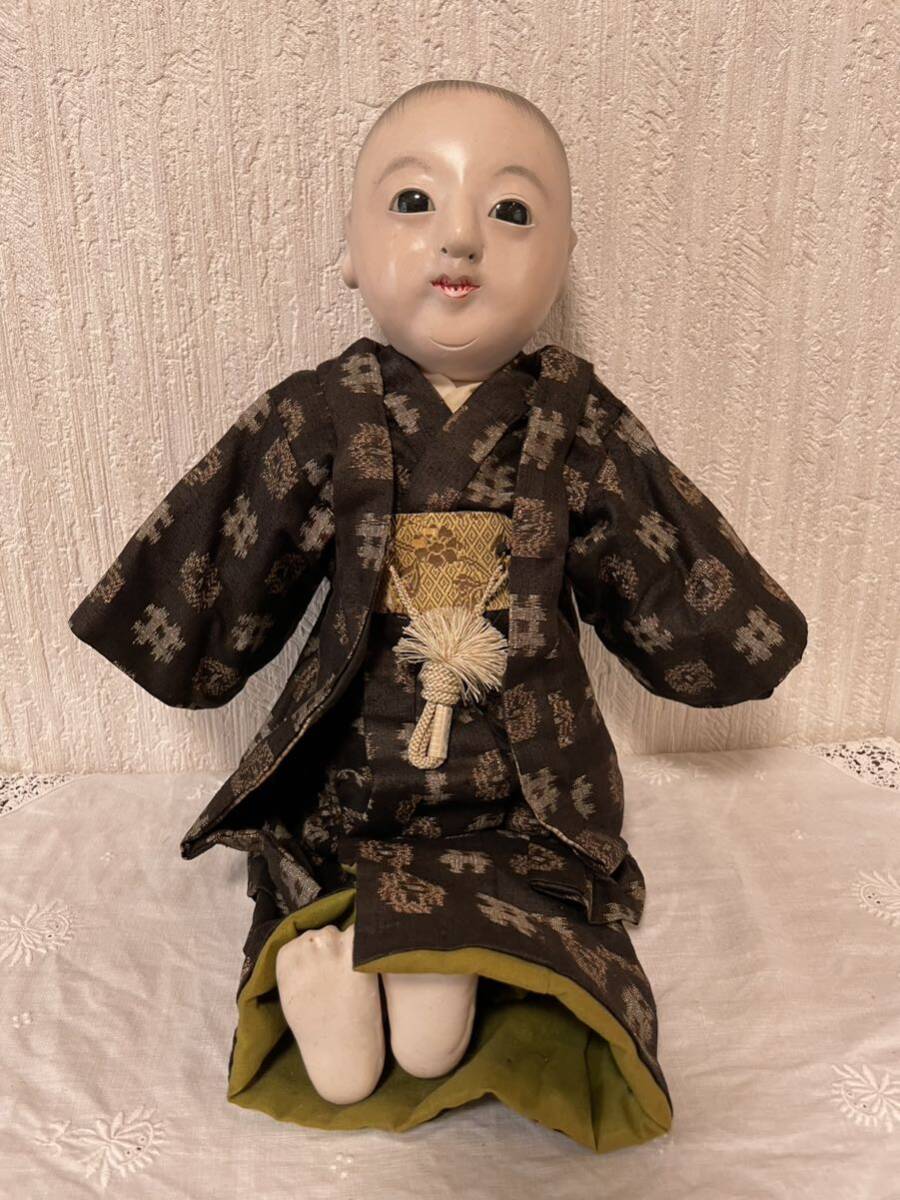 正絹 市松人形 女の子 縮緬 久楽朋 薄かっ 日本人形 - 市松人形 正絹 市松人形 女の子 縮緬 久楽朋 薄かっ 日本人形 - 市松人形
