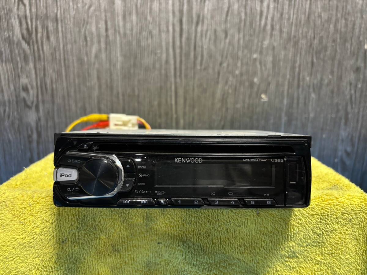 ☆KENWOOD ケンウッド CDデッキ U393 / U393D 1DIN フロントUSB・AUX☆022815M_画像5