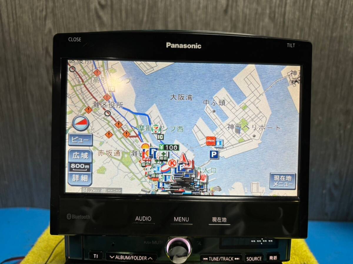 ☆Panasonic strada パナソニック ストラーダ CN-HX900D HDDナビ☆2009年地図データ※ジャンク☆030413M_画像3