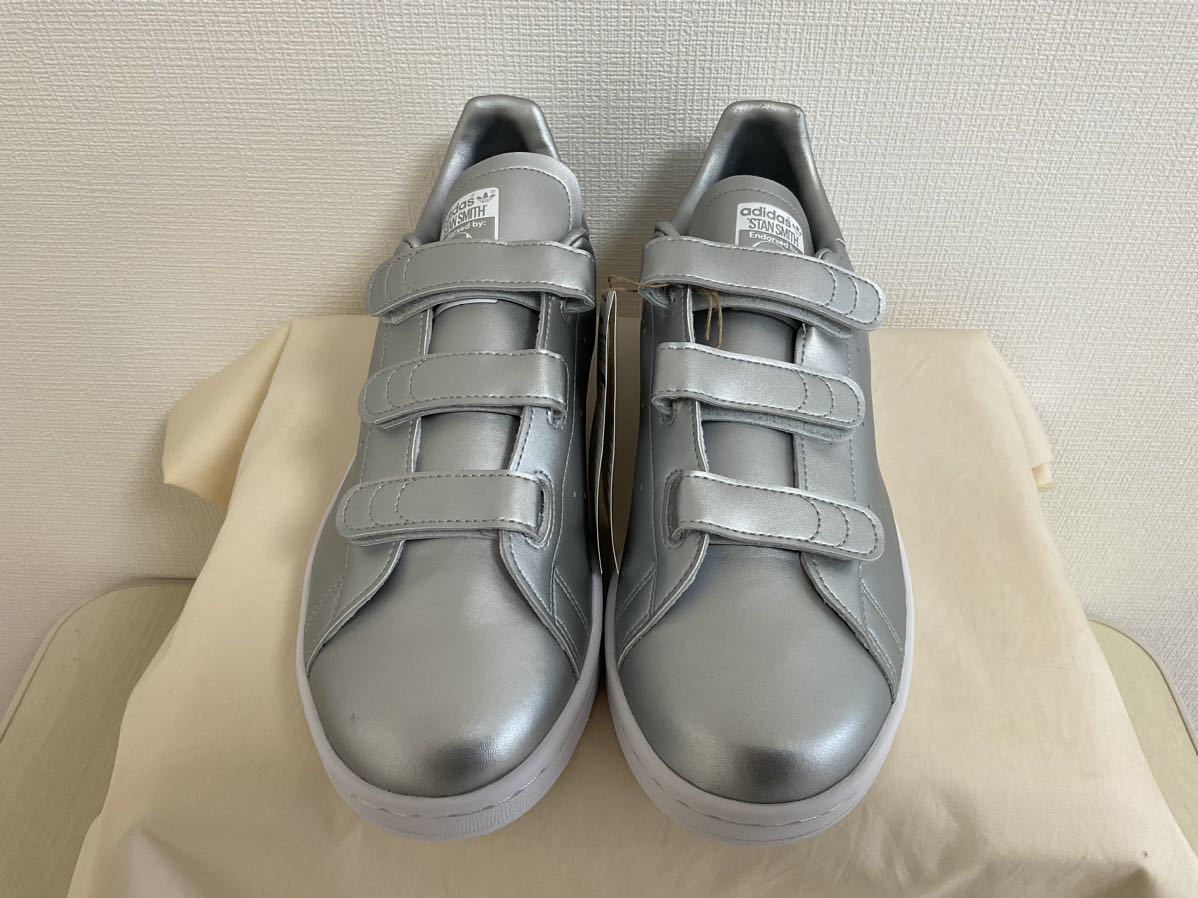 新品未使用！adidas スタンスミス ベルクロ シルバーアディダス オリジナルス 限定 銀 STAN SMITH 28_画像3