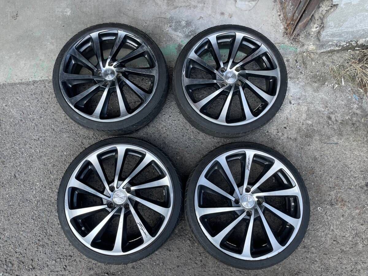 632　LOXARNY テンベストタービン　17インチアルミ＆タイヤ　17×5.5J +45　165/40R17　4本セット　中古品_画像1