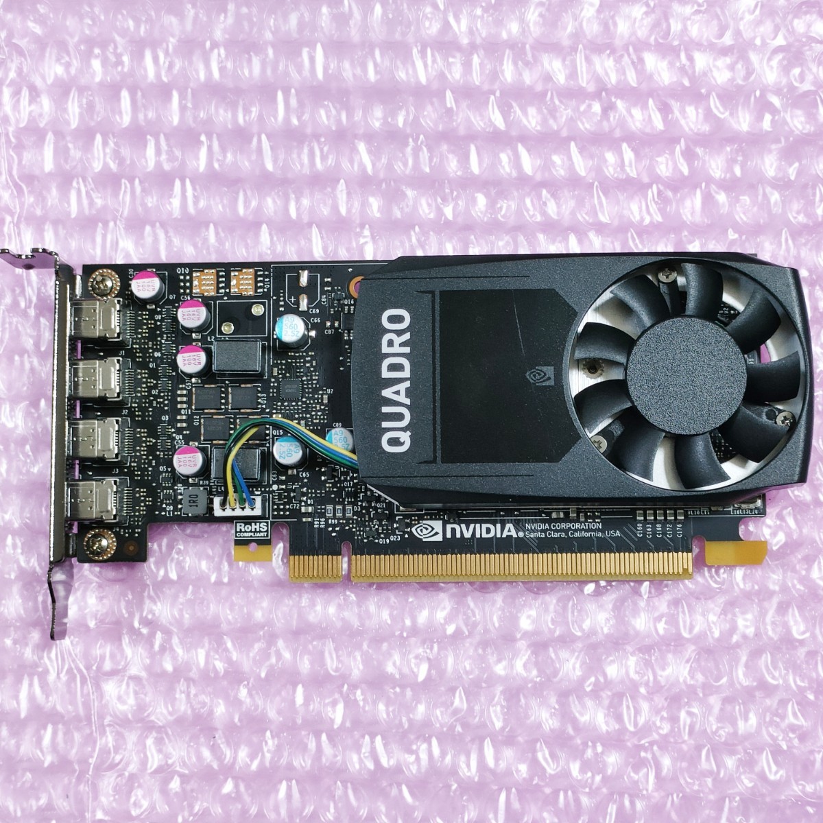 【送料無料/動作確認済み】NVIDIA Quadro P620 2GB GDDR5 グラフィックカード PCI-Express GPU ビデオカード ロープロファイル ※在庫7の画像1