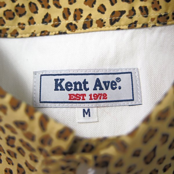 【新品ブランド品】送料無料 ケントアヴェニュー Kent Ave. レオパード OX ボタンダウン シャツ M 白 日本製 綿 オックスフォード 56852-B_画像5