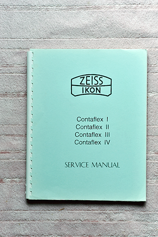 書籍“ZEISS IKON Contaflex Ⅰ・Ⅱ・Ⅲ・Ⅳ SERVICE MANUAL”_画像1