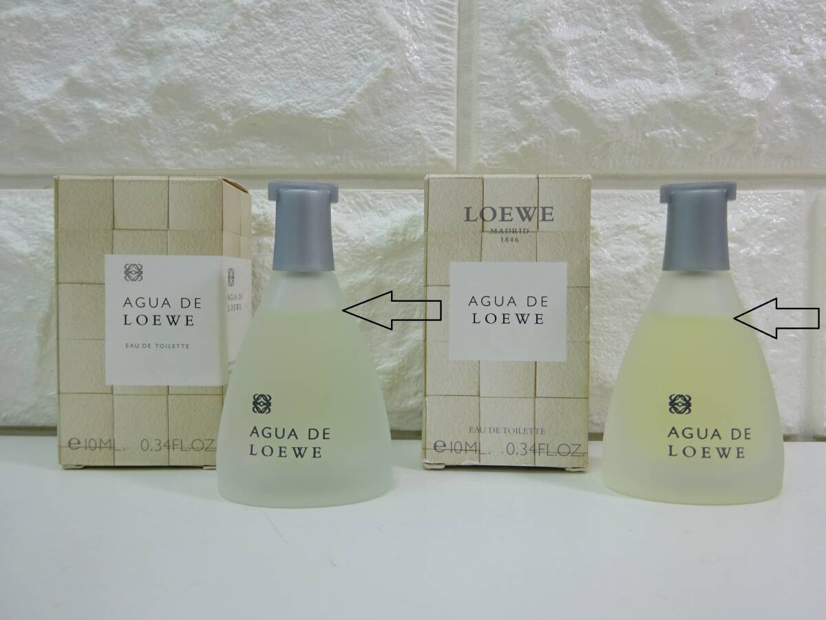 3点セット LOEWE ロエベ AGUA DE LOEWE アグア ド ロエベ ミニ香水 10ml ボディバーム 40ml フェイスクリーム 15ml 063M-05の画像2