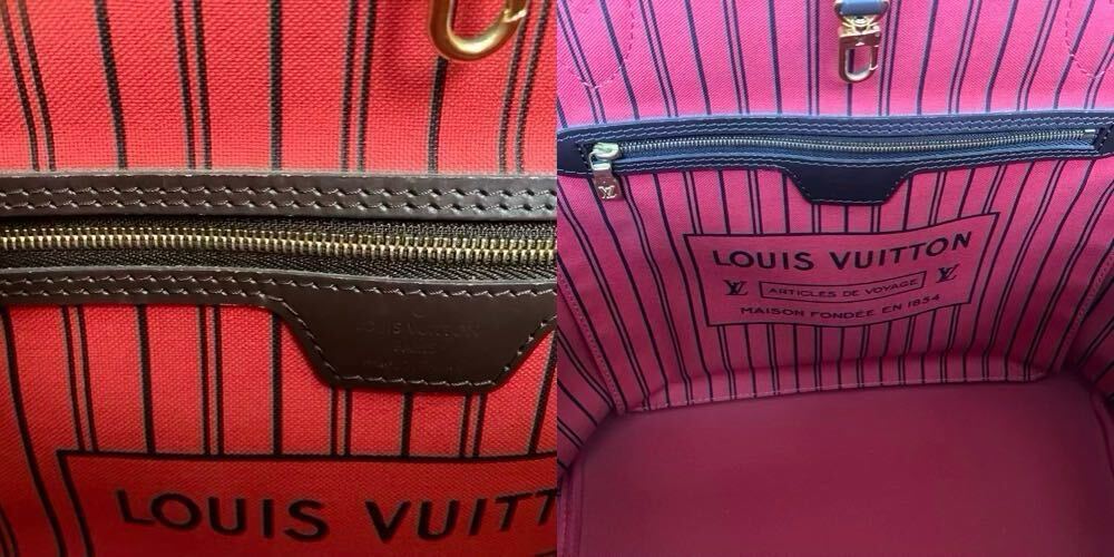 ルイヴィトン ネヴァーフルMM トートバッグ ダミエ LOUIS VUITTON_画像5