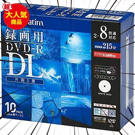() Barbatim Japan (Vorbatim Japan) 1 Временная запись для рисования DVD-R DL CPRM 215 минут 10 штук белый принтер.