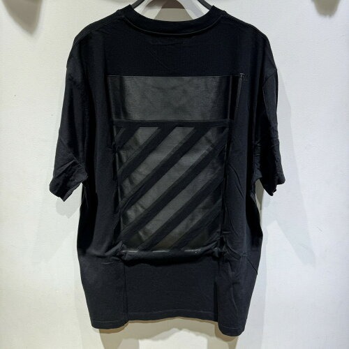OFF-WHITE 22AW DIAGONAL TAB OVERSIZE S/S TEE SIZE-M OMAA038C99JER004 オフホワイト 半袖 Tシャツ