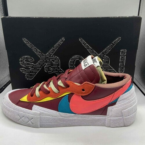 NIKE 21aw BLAZER LOW SACAI KAWS 28.0cm DM7901-600 TEAM RED ナイキ ブレザーロー サカイ カウズ チームレッド スニーカー_画像1