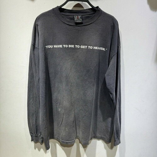 SAINT MICHAEL SAINT CLUB L/S TEE XXLサイズ SM-YS8-0000-016 セントマイケル 長袖 ロンT ヴィンテージ加工_画像1