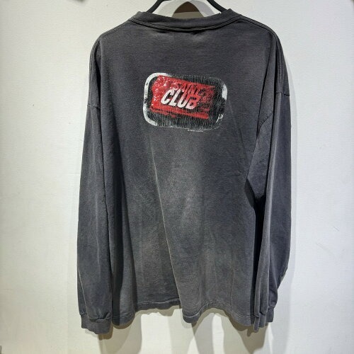 SAINT MICHAEL SAINT CLUB L/S TEE XXLサイズ SM-YS8-0000-016 セントマイケル 長袖 ロンT ヴィンテージ加工_画像2