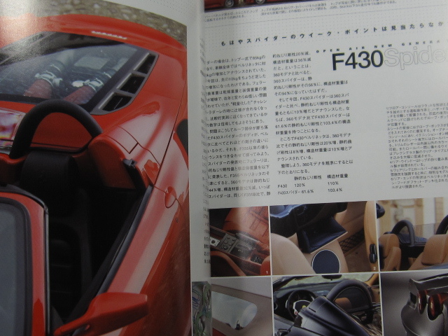 ★　クリックポスト送料無料　★　フェラーリ SCUDERIA スクーデリア №56　 2005年　Ｆ４３０ スパイダー SPIDER 特集 約18ページ!! 古本_画像7