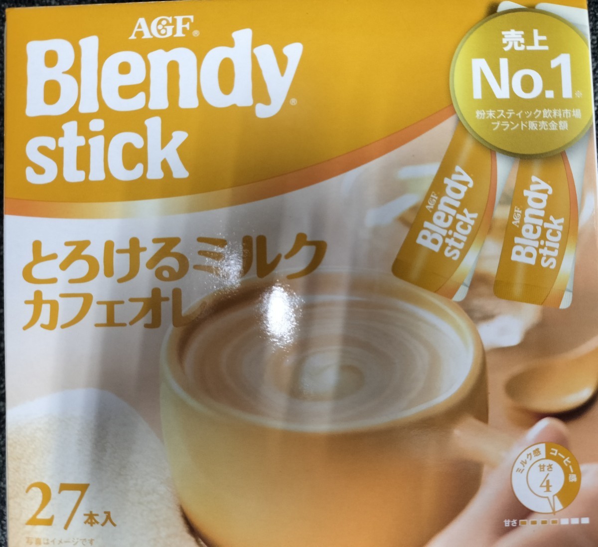 AGFb Len ti stick .... milk cafe au lait 27 pcs insertion .3 box 