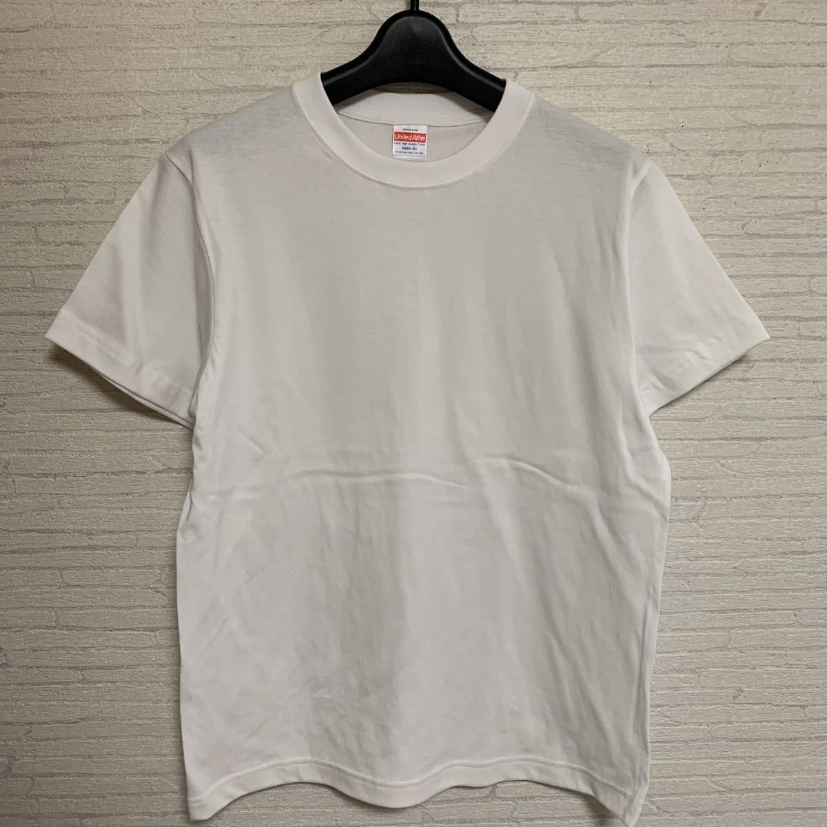 新品 United Athle ユナイテッドアスレ 5001-01 5.6 オンス ハイクオリティー 半袖 Tシャツ S 白 無地 ホワイト 10枚 まとめて セット_画像2