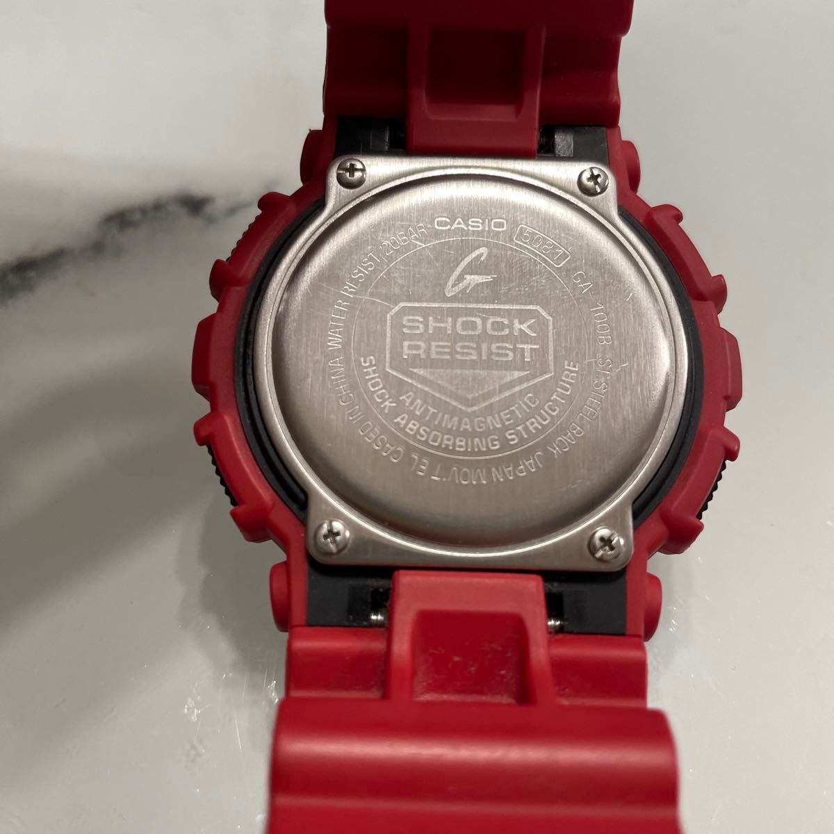 電池交換済み　CASIO G-SHOCK レッド　5081 極美品　Gショック　Protection 赤　