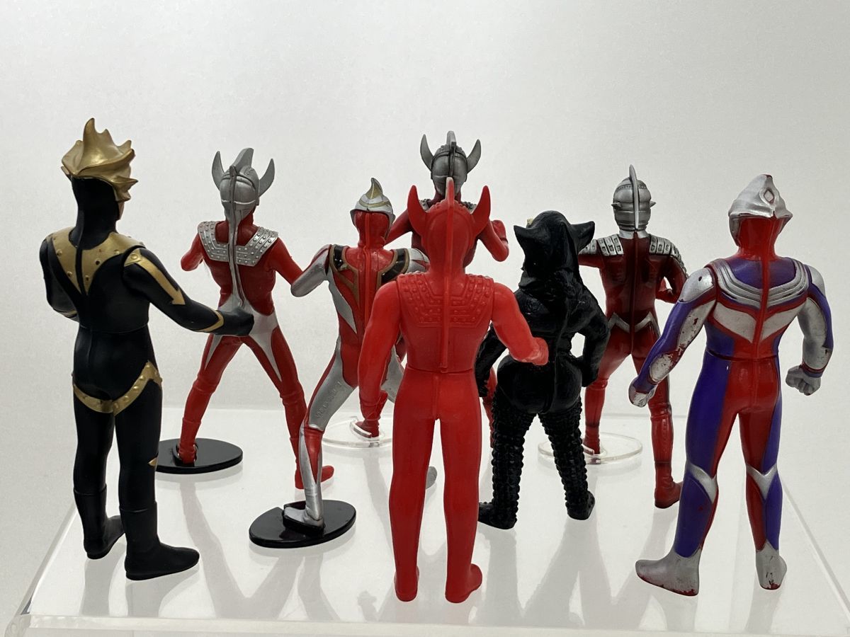 フィギュアまとめ売り/在庫処分/ウルトラマンシリーズ ソフビ 8体/ウルトラセブン タロウ ティガ ガイア バルキー星人 等【G020】_画像8