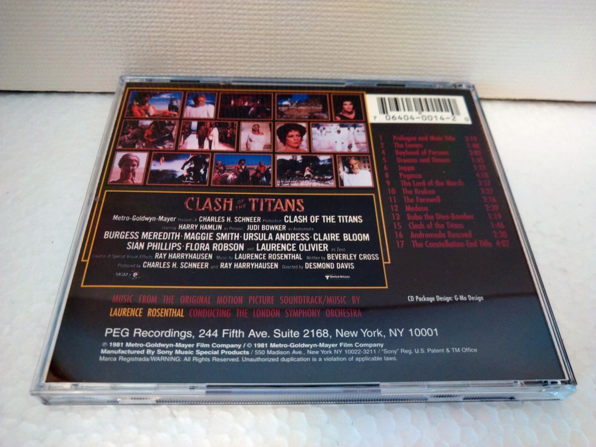 CD/ The Original Soundtrack “Clash of the Titans”　/ 輸入盤 / PEG014【M001】_画像2
