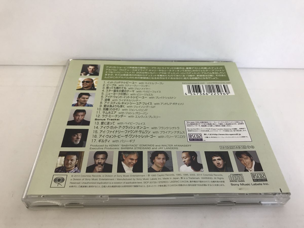 CD/バーブラ・ストライサンド パートナーズ/バーブラ・ストライサンド 他/Sony Music Entertainment/SICP-30729/【M001】の画像2