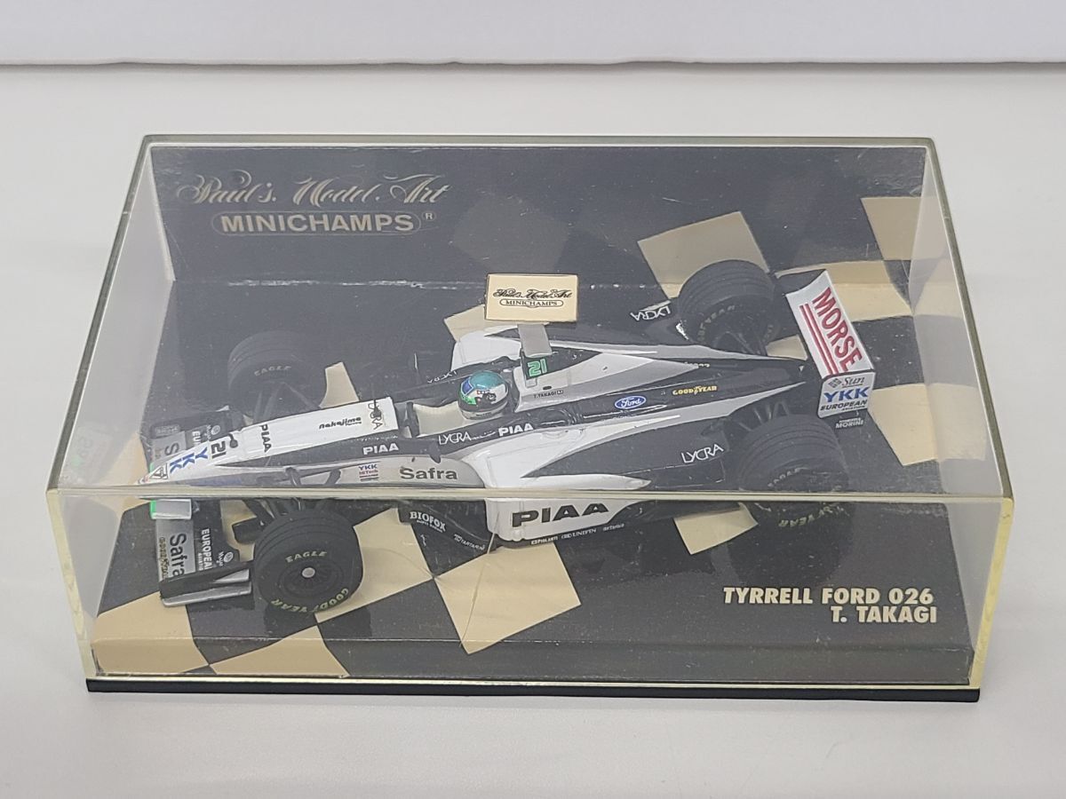 ミニカー / TYRRELL FORD 026 T.TAKAGI ティレル フォード 026 ?木虎之介 / 1/43スケール / ミニチャンプス 【G015】の画像1