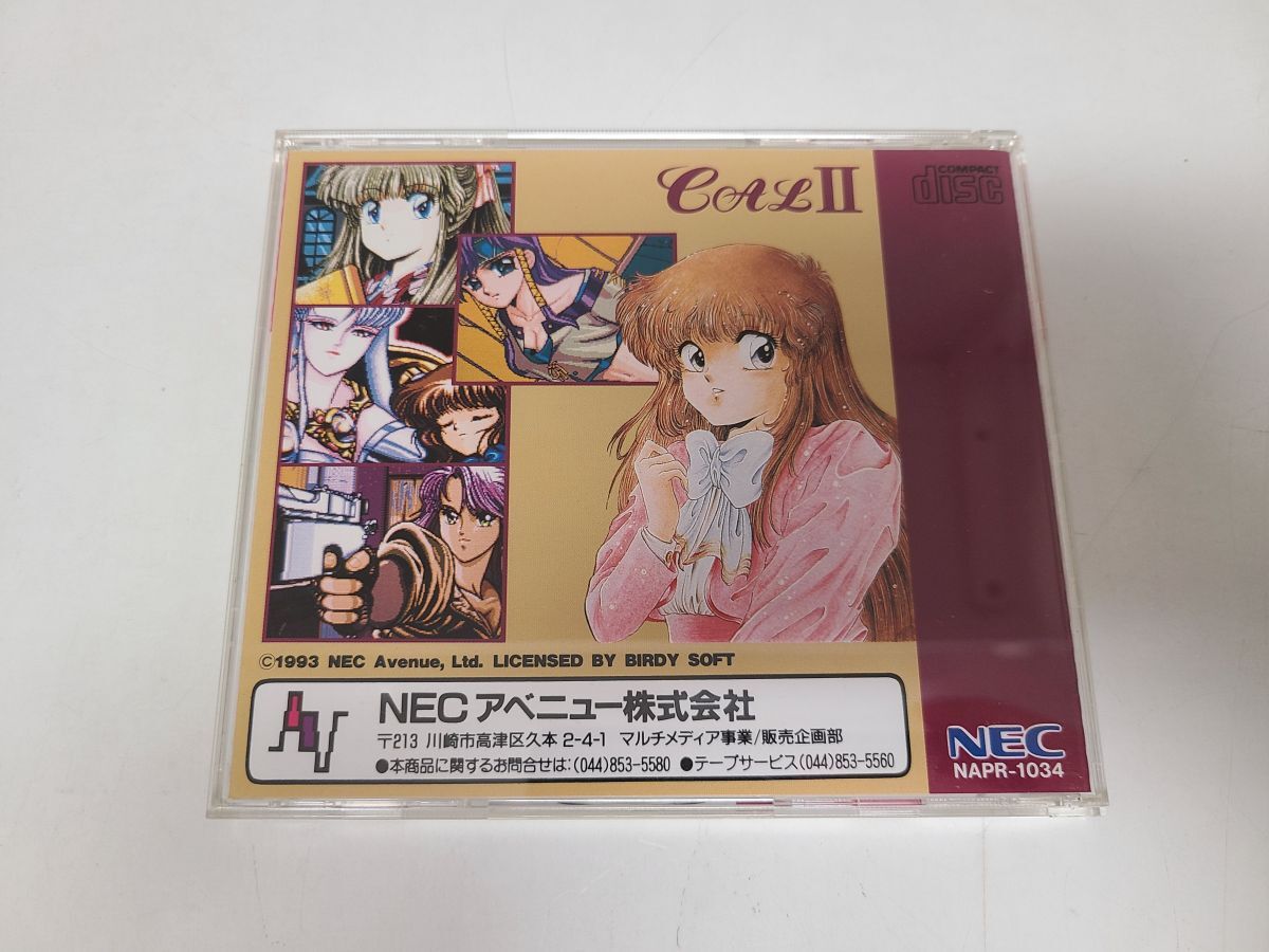 ゲーム / CAL II / SUPER CD-ROM2 / PCエンジン / NAPR-1034【M001】の画像2