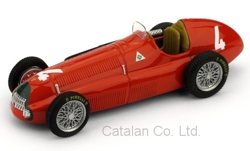 1/43 アルファロメオ Alfa Romeo 158 No.4 Formel 1 F1 GP 1950 R.Parnell 1:43 Brumm 60サイズ_画像1