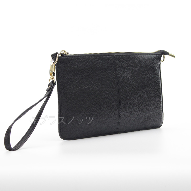  original leather light Mini shoulder pouch ( black black )sakoshu. purse shoulder pochette smartphone pouch diagonal .. bag Mini bag 