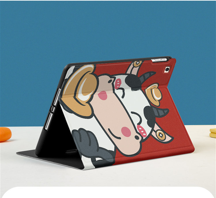 ipad mini5 ケース iPad mini(第5世代) 7.9インチ ケース アイパッドミニ5 手帳型 ソフトカバー オートスリープ機能付き 乳牛 かわいい_画像5