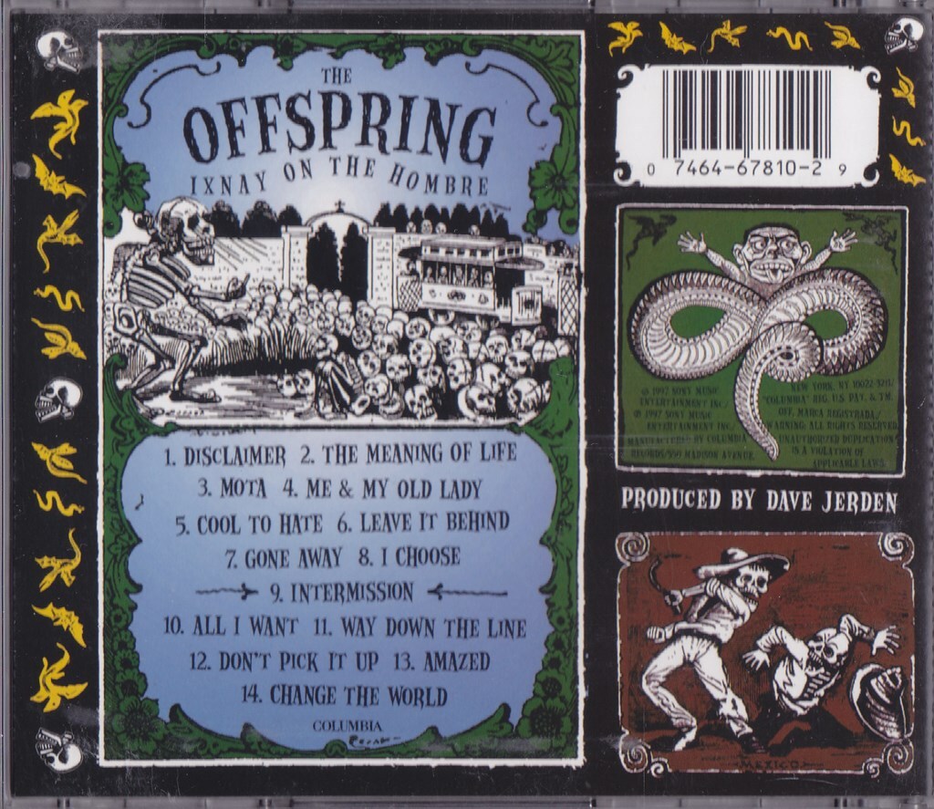 THE OFFSPRING / オフスプリング / IXNAY ON THE HOMBRE /US盤/中古CD!!68966_画像3