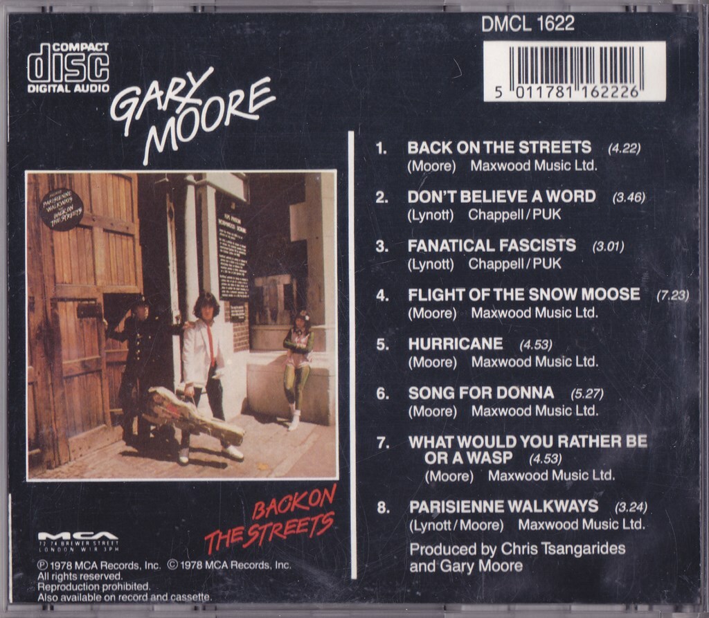 GARY MOORE / ゲイリー・ムーア / BACK ON THE STREETS /UK盤/中古CD!!68994_画像3