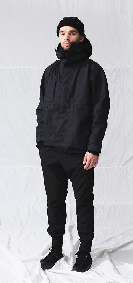 19A/W nonnative SOLDIER EASY PANTS POLY TWILL Pliantex ブラック サイズ1 イージーパンツ 春夏_画像2