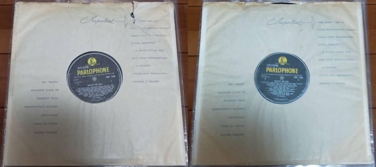 Beatles For Sale PMC1240 mono UK original matrix 3N/3N、 ビートルズ・フォーセール、英国盤、モノ、イエローパーロフォン 