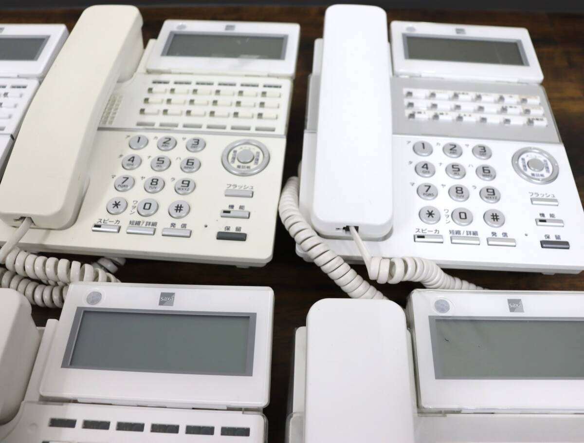 SAXA/サクサ 電話機/ビジネスフォン TD810（W) 10台まとめ/セット OA機器 店舗/オフィス パーツ取/現状品 『ZM36』_画像8