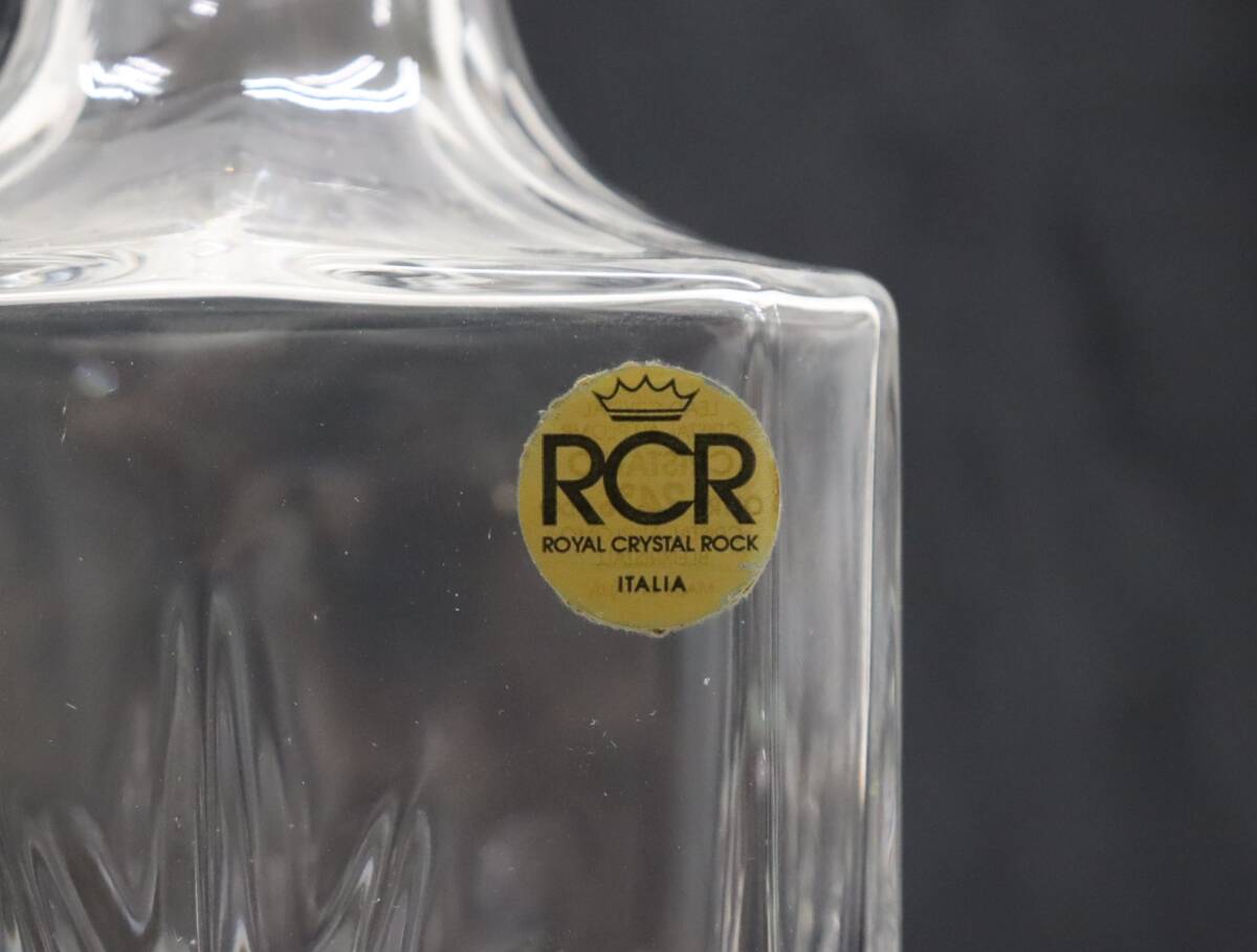 RCR/アールシーアール イタリア製デキャンタ/空ボトル/ウイスキーデキャンタ クリスタルガラス/クリスタルデキャンタ 『ZC006』