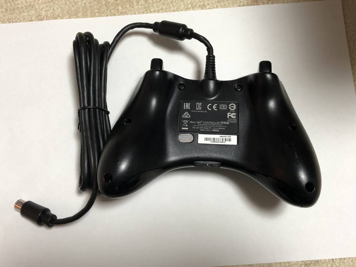  beautiful goods ]Xbox360 controller black black wire Microsoft 