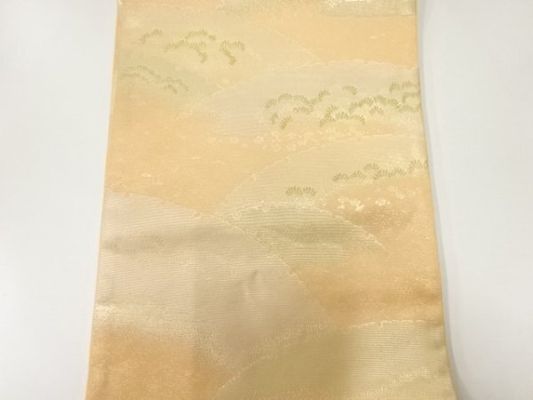 ys6936451; 川島織物製　雪芝に松模様織出し袋帯【リサイクル】【着】_画像2